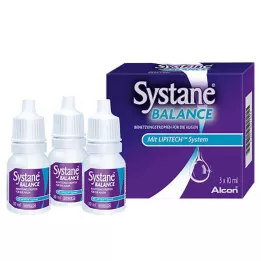SYSTANE BALANCE Colírio lubrificante para os olhos, 3X10 ml