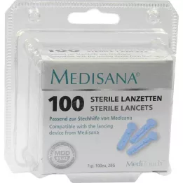 MEDITOUCH Lancetas Internacionais, 100 unidades