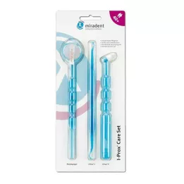 MIRADENT Conjunto de cuidados I-Prox Care Set azul trans., 1 P