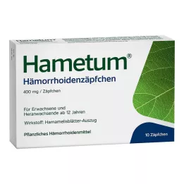 HAMETUM Supositórios para hemorroidas, 10 unidades