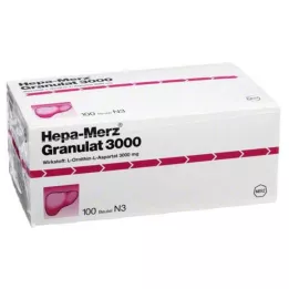 HEPA MERZ Grânulos 3.000 sacos, 100 unidades