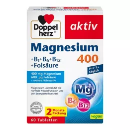 DOPPELHERZ Comprimidos de magnésio 400 mg, 60 unidades