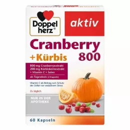 DOPPELHERZ Cápsulas de Cranberry+Abóbora, 60 unidades
