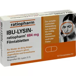 IBU-LYSIN-comprimidos revestidos por película de ratiopharm 684 mg, 10 unidades