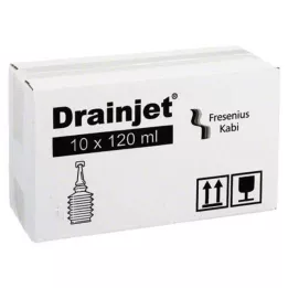 FREKA DRAINJET Solução salina 0,9% ISO, 10X120 ml