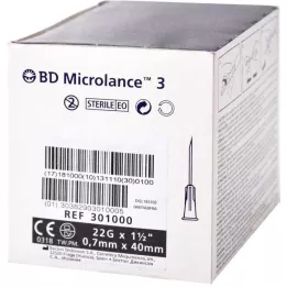 BD MICROLANCE Cânula especial 22 G 1 1/2, 100 peças