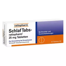 SCHLAF TABS-ratiopharm 25 mg comprimidos, 20 unidades