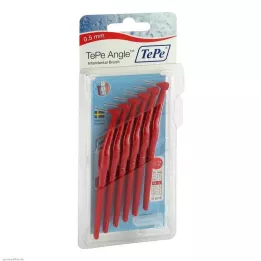 TEPE Escova interdental Ângulo 0,5mm ISO 2 vermelho, 6 pcs