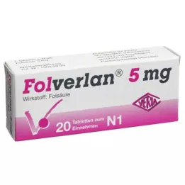 FOLVERLAN Comprimidos de 5 mg, 20 unidades