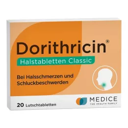 DORITHRICIN Pastilhas para a garganta Classic, 20 unidades