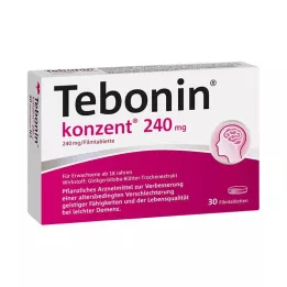 TEBONIN Konzent 240 mg comprimidos revestidos por película, 30 unidades