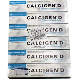 CALCIGEN D 600 mg/400 I.E. comprimidos efervescentes, 120 pcs