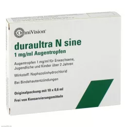DURAULTRA N colírio sine, 10X0,6 ml