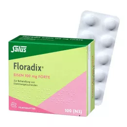 FLORADIX Comprimidos revestidos por película de ferro 100 mg forte, 100 unidades