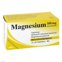 MAGNESIUM Comprimidos de Jenapharm 100 mg, 20 unidades