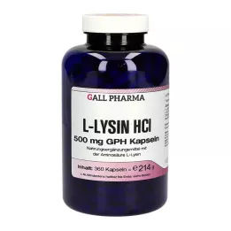 L-LYSIN cápsulas de 500 mg GPH , 360 unidades