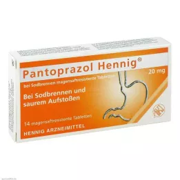 PANTOPRAZOL Hennig b. Hedbrennen 20 mg msr.Tabl., 14 St
