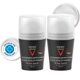 Vichy Homme Desodorante Roll on Anti Transpirante 72h Dp (2x50 ml)