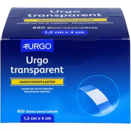 URGO TRANSPARENT Pensos injetáveis 1,2x4 cm, 850 un
