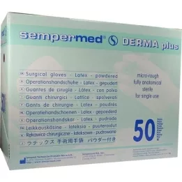 SEMPERMED Derma Plus OP-Handsch.ster.gep.Gr.7.5 ws, 50X2 unid