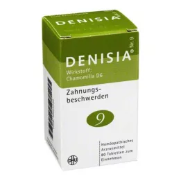 DENISIA 9 comprimidos para dentição, 80 unidades
