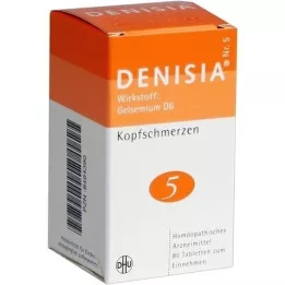 DENISIA 5 comprimidos para dor de cabeça, 80 unidades