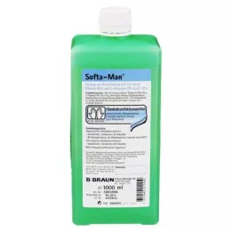 SOFTA MAN Frasco dispensador de desinfeção para mãos, 1000 ml