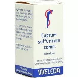 CUPRUM SULFURICUM comprimidos comp., 100 unidades