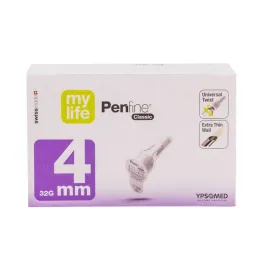 Agulhas Mylife Penfine Classic 4 mm, pacote com 100 unidades