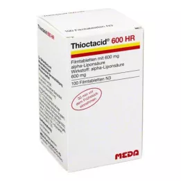 THIOCTACID 600 HR comprimidos revestidos por película, 100 unidades