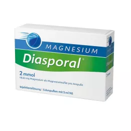 MAGNESIUM DIASPORAL Ampolas de 2 mmol, 5X5 ml