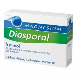 MAGNESIUM DIASPORAL Ampolas de 4 mmol, 5X2 ml