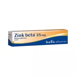 ZINK BETA 25 comprimidos efervescentes, 20 unidades