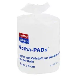 GOTHA PADS Swabs de celulose 4x5 cm, 1000 peças