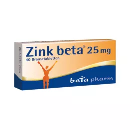 ZINK BETA 25 comprimidos efervescentes, 40 unidades