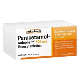PARACETAMOL-ratiopharm 500 mg comprimidos efervescentes, 10 unidades