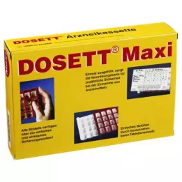 DOSETT Maxi Medicine Cassette vermelho, 1 unidade