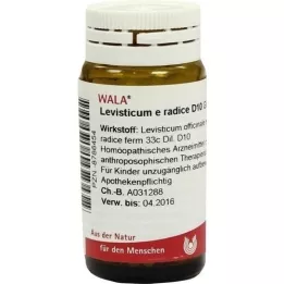 LEVISTICUM E radice D 10 glóbulos, 20 g