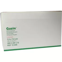 GAZIN Gaze comp. 7,5x7,5 cm estéril 12-ply medium, 20X5 pcs
