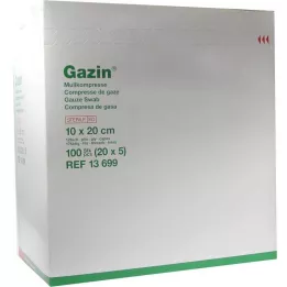 GAZIN Gaze comp.10x20 cm estéril 12 camadas extra grande, 20X5 pcs