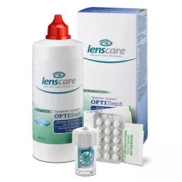 LENSCARE OptiSept Kombip.350 ml+45 comprimidos+1 recipiente, 1 p