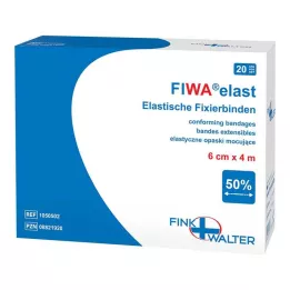 FIXIERBINDE elástico 6 cmx4 m solto, 1X20 pcs