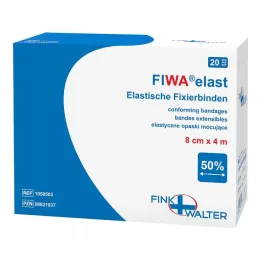 FIXIERBINDE elástico 8 cmx4 m solto, 1X20 pcs