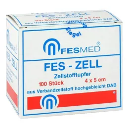 ZELLSTOFFTUPFER FES ZELL 4x5 cm altamente branqueado, 100 peças