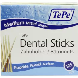 TEPE Dentais médios com flúor, 125 peças