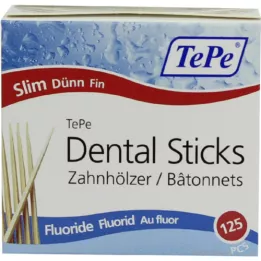 TEPE Palitos finos com flúor, 125 peças