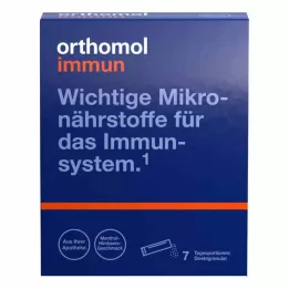ORTHOMOL Raspberry/mentol de granulado direto imunológico, 7 horas