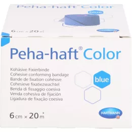 PEHA-HAFT Cor Fixierb.sem látex 6 cmx20 m azul, 1 un