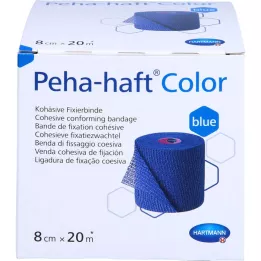 PEHA-HAFT Cor Fixierb.sem látex 8 cmx20 m azul, 1 un