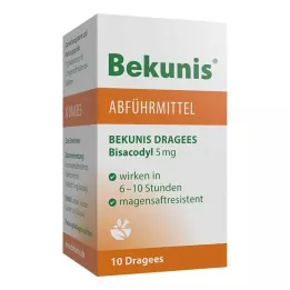 BEKUNIS Bisacodil Drageias 5 mg comprimidos gastrorresistentes, 10 unidades